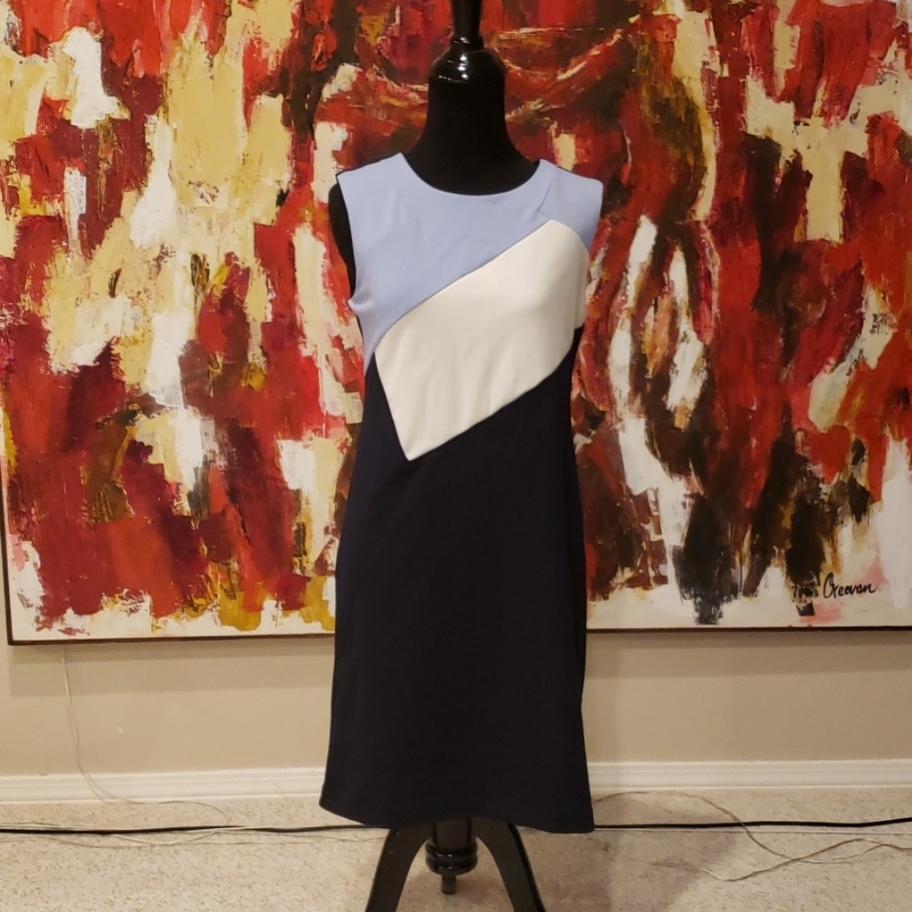 Loft Blue and White dress Size 2